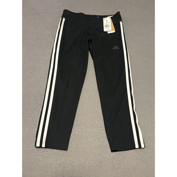 adidas Pants - Adidas Aeroready Climalite 7/8 Yoga Training Tights Black White GL0615 Womens S